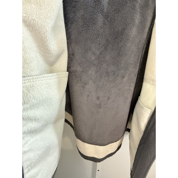 Free Country Women’s Softshell Hooded Jacket Medium White Gray Zip Fleece Lined - Picture 11 of 11